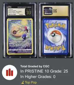 Pokemon Lunatone Crown Zenith Galarian Gallery Full Art #GG11 CGC 10 Pristine - Image 3