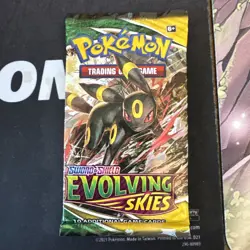 1x Evolving Skies Booster Pack Pokemon Factory Sealed (Umbreon ART) Unweighed 820650808777 - Image 1