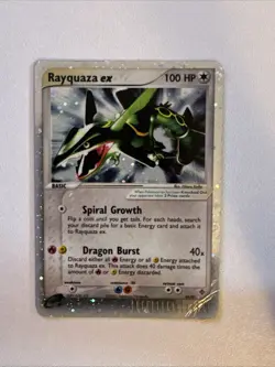 Pokemon Rayquaza ex 100 HP Ultra Rare Holo EX Dragon 97/97 2003 Nintendo English - Image 1
