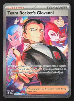 Pokemon Team Rocket's Giovanni Special Rare SV10: Destined Rivals 238/182 Halo - Image 1