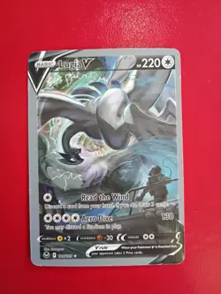 Pokemon Lugia V Ultra Rare Full Art Holo Alternate 186/195 Silver Tempest - Image 1