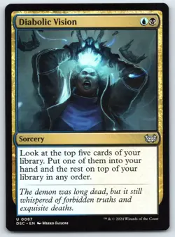 Diabolic Vision - Commander: Duskmourn: House of Horror - MTG - Near Mint - Image 1