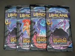 Disney Lorcana TCG: Ursula’s Return Booster Pack Factory Sealed 4x - Image 1