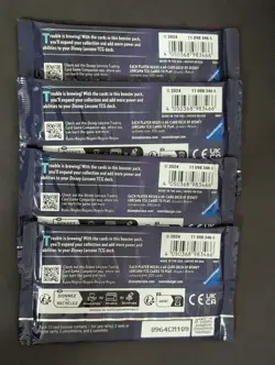 Disney Lorcana TCG: Ursula’s Return Booster Pack Factory Sealed 4x - Image 2