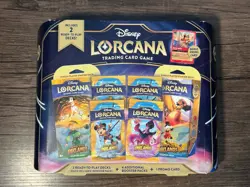 Disney Lorcana Trading Card Game 2 Decks 4 Booster Packs 1 Promo Card Sealed - Image 1