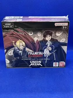 SEALED Union Arena UE09BT: Full Metal Alchemist Booster Box Display - 16 Packs - Image 1