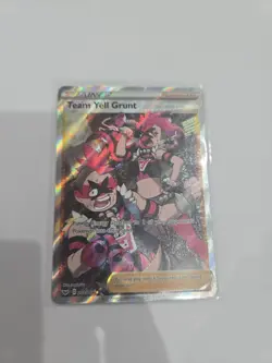 Pokemon Team Yell Grunt 202/202 Full Art Sword & Shield Base Card - Image 1
