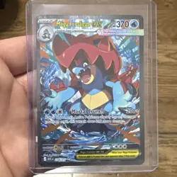 Pokemon Mega Feraligatr EX Foil Rare Water Type 274/217 TCG Card - Image 1