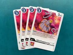 ADR-03 Pendulum Feet EX2-047 Playset Digital Hazard Digimon Card Game x4 - Image 1