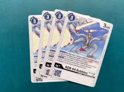ADR-04 Bubbles EX2-048 Playset Digital Hazard Digimon Card Game x4 - Image 1