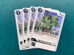 ADR-06 Horn Striker EX2-052 Playset Digital Hazard Digimon Card Game x4 - Image 1