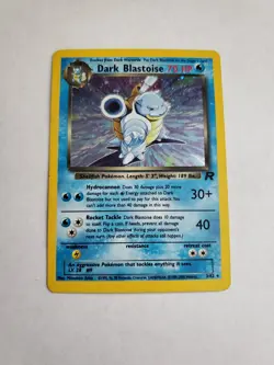 Pokemon TCG Dark Blastoise Holo Rare Card 3/82 - Image 1
