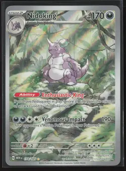 Nidoking - Illustration Rare SV: Scarlet & Violet 151 174/165 NM Pokemon Card - Image 1