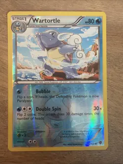 Wartortle 15/101 B&W Plasma Blast Pokemon Card Reverse Holo Foil Rare MP - Image 1