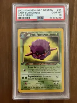 PSA 10 Dark Forretress 1st Edition Neo Destiny 35/105 Pokemon Card Gem Mint - Image 1