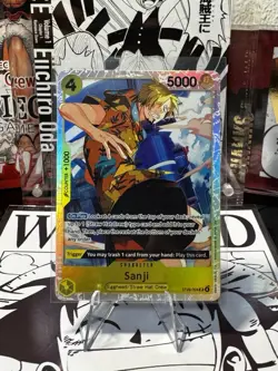 Bandai One Piece Card Game Sanji ST29-004 Super Rare Foil - Image 1