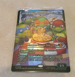 Michelangelo, Weirdness to 11 Showcase FOIL TMNT Pack Fresh MTG MINT 🔥🔥🔥 - Image 1