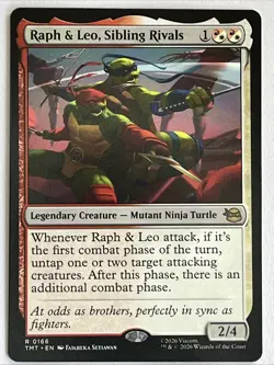 Magic the Gathering Raph & Leo, Sibling Rivals Teenage Mutant Ninja Turtles MTG - Image 1