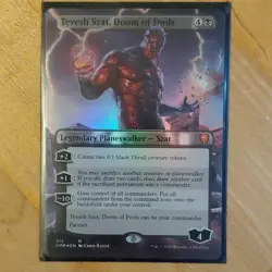 Wizards of the Coast Foil Borderless Tevesh Szat Doom of Fools Commander MTG - Image 1