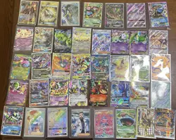 RARE COLLECTION🔥Pokemon GX EX MEGA FULL ART LOT/ Full binder of cards+front pic - Image 1