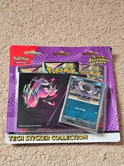 Pokemon TCG: Ascended Heroes 3-Pack Tech Sticker Collection Gastly Sealed - Image 1