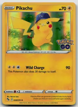 Pikachu (28) 028/078 Pokemon GO NM - Image 1