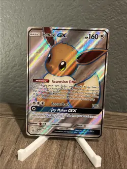 Pokemon TCG Eevee GX SM242 Black Star Promo Full Art Ultra Rare NM Condition - Image 1