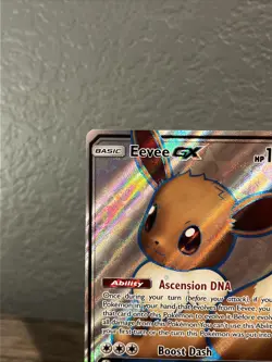 Pokemon TCG Eevee GX SM242 Black Star Promo Full Art Ultra Rare NM Condition - Image 3