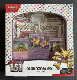 Pokemon Scarlet & Violet 151 Alakazam ex Collection Box Promo Booster - Image 1