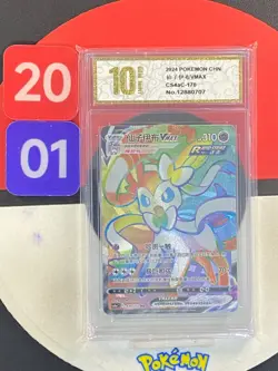 2024 Pokemon TCG S-Chinese CS4aC 170/132 HR Hyper Rare Espeon VMAX Grade10 - Image 1