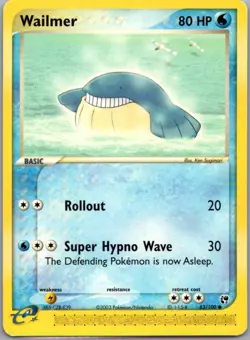 #83/100 Wailmer Pokemon Sandstorm Common - Image 1