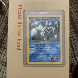 Pokemon Tcg Misty’s Poliwrath 31/132 Gym Heroes Non-Holo Rare MP - Image 1