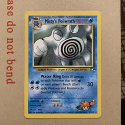 Pokemon Tcg Misty’s Poliwrath 31/132 Gym Heroes Non-Holo Rare MP - Image 2