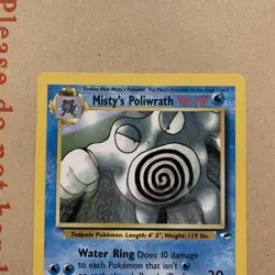 Pokemon Tcg Misty’s Poliwrath 31/132 Gym Heroes Non-Holo Rare MP - Image 3