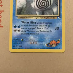 Pokemon Tcg Misty’s Poliwrath 31/132 Gym Heroes Non-Holo Rare MP - Image 4