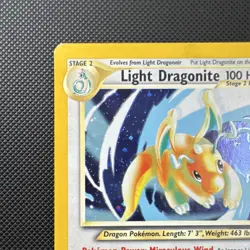 Pokemon Light Dragonite 14/105 Neo Destiny 2000 Stage 2 100 HP Holo Rare English - Image 3