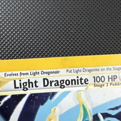 Pokemon Light Dragonite 14/105 Neo Destiny 2000 Stage 2 100 HP Holo Rare English - Image 5