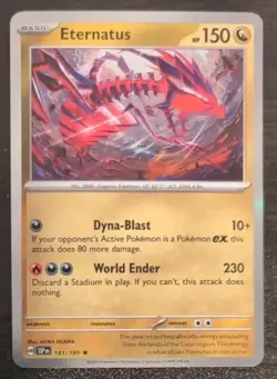 Eternatus 141/191 Holo Rare Pokemon TCG Surging Sparks - Image 1