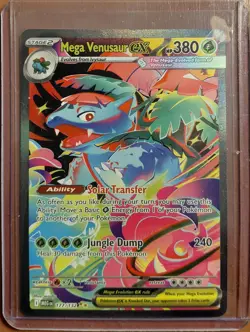 2025 Pokemon TCG Mega Evolution ME01 Mega Venusaur Ex #177/132 SIR Full Art - Image 1