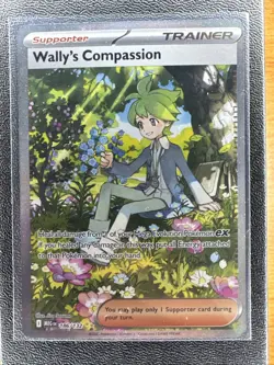 Pokemon TCG Wally's Compassion 186/132 SIR ME01: Mega Evolution NM - Image 1