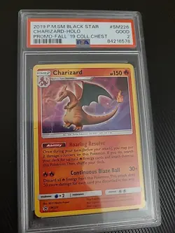 Pokemon Charizard Holo SM226 Fall '19 Coll Chest Black Star Promo PSA 2 [Pop 1!] - Image 1