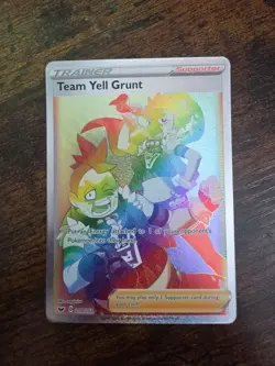 Pokemon Team Yell Grunt Full Art Trainer 210/202 Sword And Shield LP - Image 1