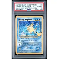 2021 Pokemon Celebrations Shining Magikarp Holo Neo Revelation #66 PSA 10 - Image 1