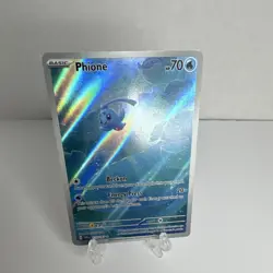 Creased Pokemon TCG Phione 175/167 SV06 Twilight Masquerade Illustration Rare - Image 1