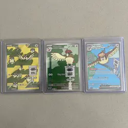 Pokemon TCG Pidgey Pidgeotto Pidgeot 207,208,225 Obsidian Flames Complete Set - Image 1