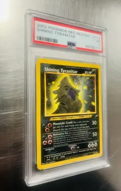 2002 Pokemon Shining Tyranitar Neo Destiny Holo 113/105 PSA 1 - Image 3