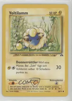 Mareep German Pokemon Neo Discovery #58 2001 - Image 1
