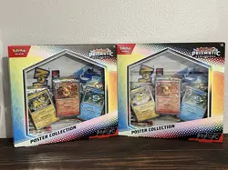 Lot Of 2 Prismatic Evolutions Poster Collection NEW FACTORY SEALED Pokemon TCG - Image 1