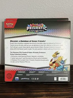 Lot Of 2 Prismatic Evolutions Poster Collection NEW FACTORY SEALED Pokemon TCG - Image 5