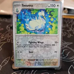Swanna 140/167 Pokemon Tcg Twilight Masquerade SV06 Reverse Holo Uncommon - Image 1